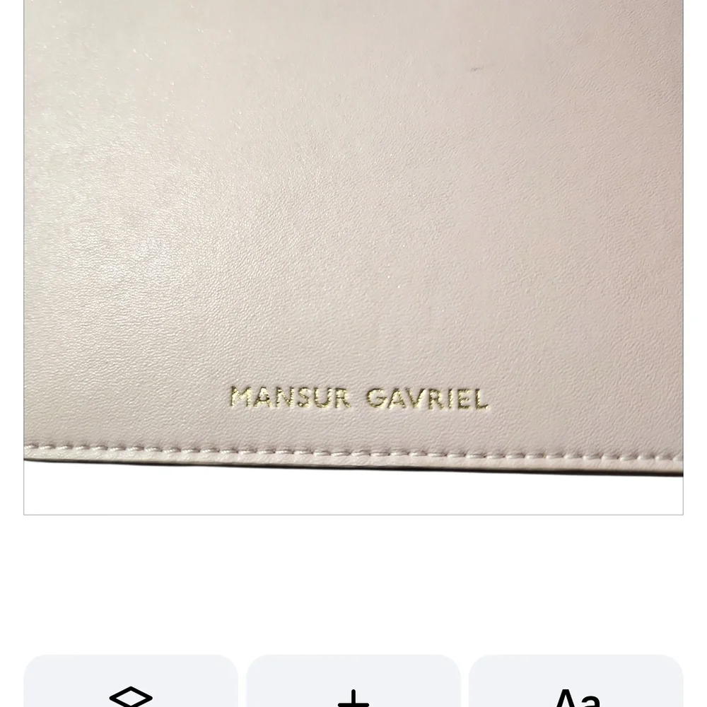 MANSUR GAVRIEL | Soft Pink Leather Zip Pouchette / Wristlet / Clutch - Picture 3 of 4